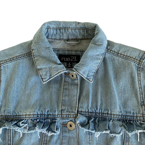 Via Penny Lane Reworked Apparel | Pink Floyd Custom Distressed Denim Jacket - Picture 7 of 10